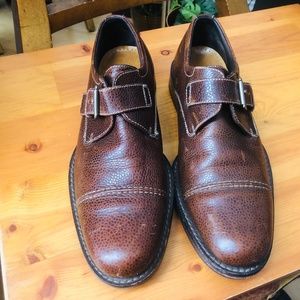 Cole Haan Brown Mens Shoe Oxford With Buckle
